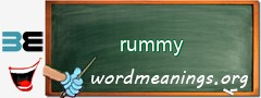 WordMeaning blackboard for rummy